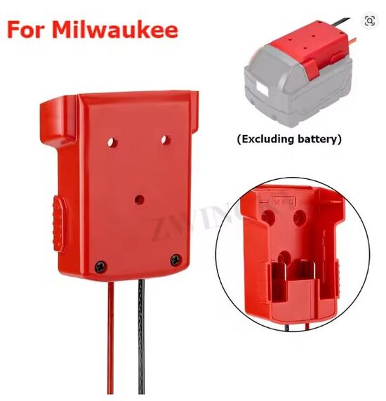 Adopters saderīgs ar akumulatoru milwaukee M18, 18v